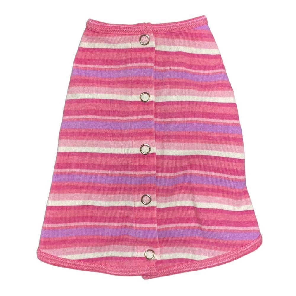 Pink Striped Knit Dog Shirt - Picture 2 of 7